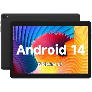 COOPERS Tablet 10 inch Android Tablets, Android 14 Tablet Quad Core Processor 32GB Storage Tablet Computer, 6GB RAM, 8MP Camera, Long Battery Life Black