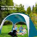 UNICAMPER Beach Tent 12 X 12ft Large UPF50+ Pop Up Canopy with 2-Pcs Side Wall