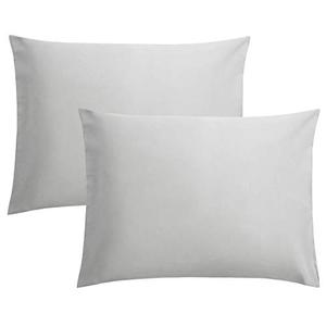 FLXXIE Microfiber Pillow Cases Standard Size, Soft Pillowcases with Envelope Closure, Wrinkle, Stain Resistant Pillow Covers, 20x26, Light Grey
