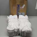 MIULEE Pinch Pleated Thick Linen Curtains 96 Inch 4 Panels Set Back Tab Memory Trained Pinch Pleat Semi Sheer Light Filtering Privacy Curtain Let Light in Window Drapes for Living Room Bedroom White