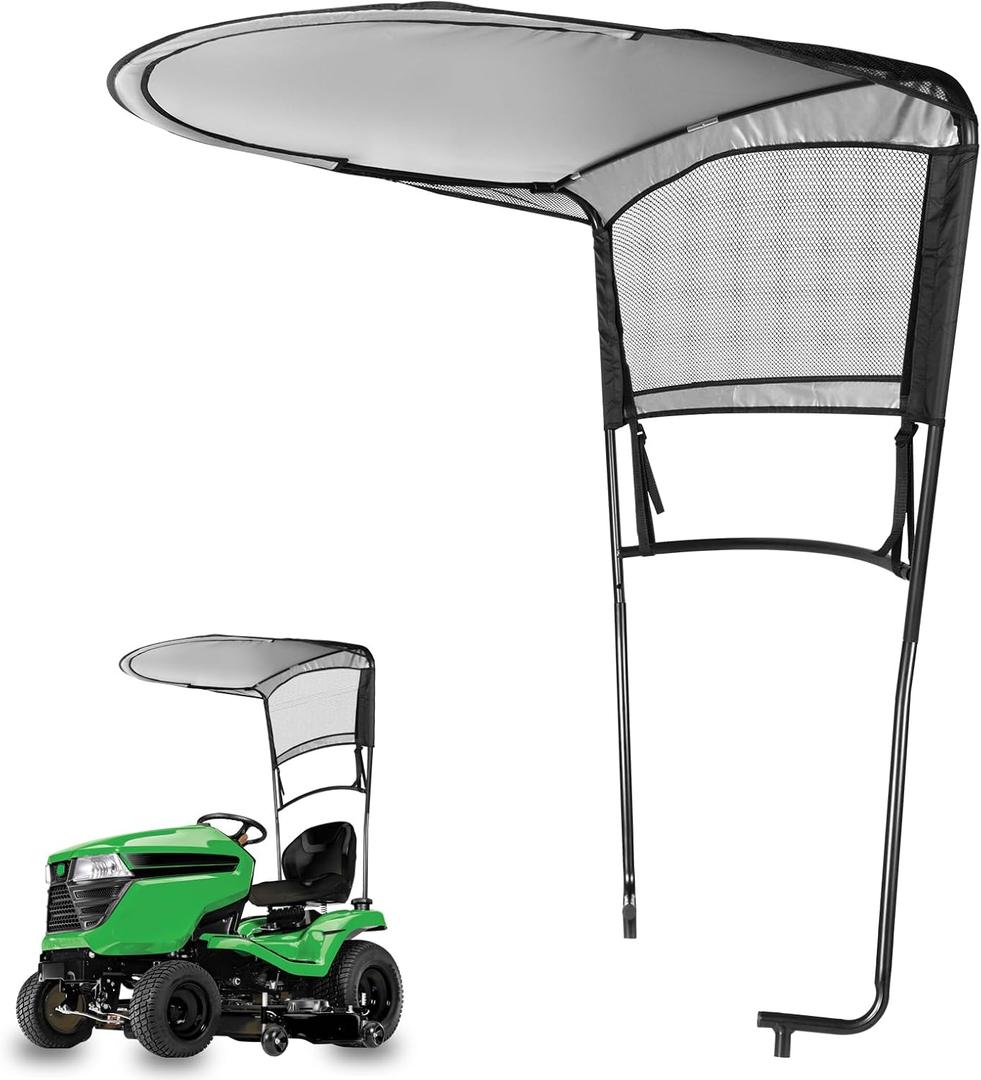 For John Deere LP68122 Riding Mower Sun Canopy fits JD 100, D100, E100, L100, LA100, S100, S200 Series Mowers, Replacement for John Deere LP68122 LP51702 Lawn Tractor Sunshade