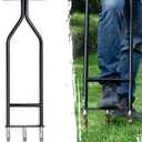 Lawn Aerator - Manual Core Aerator Tool & Yard Aerator, Hollow Tine Soil Plug Aerator for Lawn Care, Sturdy Turf and Grass Aeration Tool