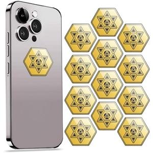 Protection Stickers for Cell Phones- Phone Sticker from All Phones/Tablets/Laptops/Computer/WiFi... All Devices-Gold (11 Pcs)