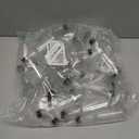 IMPRESA Mini Plastic Bottles - 75ml (2.5oz), Clear, 50-Pack - Liquor Containers with Airtight Caps, Reusable & Dishwasher Safe