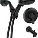 Moen 82618BL Meena Matte Black Tub & Shower Faucet