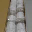 Homemory Pure White Flameless Candles with Embedded Star String Fairy Lights, Battery Operated Candle, LED Candles, Fake Candles with Remote Control and Timer, Set of 5(H4 5" 6" 8" 8")