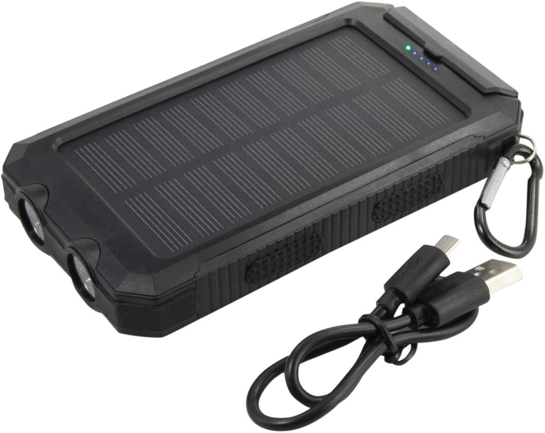 BoxWave Universal Solar Rejuva PowerPack (10000mAh) (15W), Solar Powered Backup Power Bank 10000mAh - Jet Black, Power Bank for Smartphones and Tablets BoxWave Universal Solar Rejuva PowerPack (10000mAh) (15W), Solar Powered Backup Power Bank 10000mAh - Jet Black, Power Bank for Smartphones and Tablets