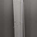 No Drill Blinds for Windows 1" Vinyl L-Shaped Slats Cordless Mini Blinds for Home, for Window Size 34.5" W  48" H White