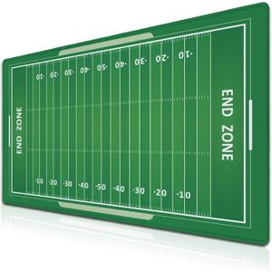 Green Desk Pads, Large Non-Slip Mousepads, Gaming Desk Pad - 35.4 X 15.7 inch for Work, Game, Home - American Football Field