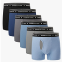 BAMBOO COOL Boy's Underwear Boxer Briefs for Boy Breathable Mesh Fly Zone Moisture-Wicking 6 Pack, S