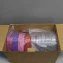 Fovths 72 Pieces Heart Shaped Cake Pans 23 Ounce Aluminum Foil Heart Shaped Cupcake Pans with Lids Disposable Extra Large Dessert Flan Baking Cups for Valentine Cooking, Red, Purple, Pink and Hot Pink