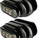 Gun Trigger Lock, 3 Digit Set Own Combination Lock Password- Universal Fits with BB Gun Firearms Shotgun, Handgun, Pistol. (Black*2 pack)