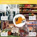 JayCo Pro 1 Line 8 Digits Price Tag Gun Kit - Includes 6,500 White Blank Labels and 1 Pre-Loaded Inker with 1 Ink Refill - for Grocery Store, Retail Shop, Garage Sale