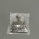 HAHIYO 1.25inch Silver Bulldog Clips Metal File Hinge Binder Clips Clamps Save Space Strong Spring Jaws Rock Solid Grip Book Lay Flat Deburred Edge for Hang Photos Wall Grid Dog Food 20PCS