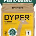 DYPER - Baby Diapers Hypoallergenic Cloth Alternative Day & Overnight Protection - Made with Plant-Based* & Honest Ingredients - Size 1 (36 Count)