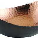 Elegance Eclipse Bowl, 7.25" x 6.5", Black/Copper