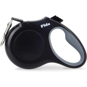Fida Retractable Dog Leash X-Small Breed, 10 ft Durable Pet Walking Leash for Extra Small Dogs/Cats/Small Animals up to 18 lbs, 360 Tangle Free, Black