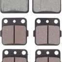 MOTOKU Front and Rear Brake Pads for LTZ 400 DVX 400 KFX 400
