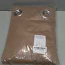 NICETOWN 2 Panels Weighted Blackout Curtains Patio Waterproof Outdoor Curtains, Thermal Insulated Top & Bottom Grommet & Back Tab Wind-Break Drapes Privacy for Pergola, W52 by L84, Tan-Khaki