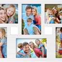 4x6 Collage Picture Frame Family Photos Display - 6 Openings Collage Picture Frame for Wall and Tabletop Display White Color Picture Frames Set Ideal for Home Decorating Family Gifts