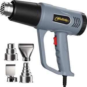 Heat Gun572& 1112 Dual Temperature Control Heat gun', Overload Protection with 4 Nozzles for Crafting, hot air gunShrink Wrapping, Phone Repair, Epoxy Resin