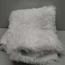 White Shag Rugs for Bedroom, 4x6 Soft Fuzzy Rugs for Living Room, Fluffy Shaggy Plush Carpet Girls Kids Room Dorm Upgrade Non-Slip