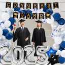 146 PCS Graduation Decorations 2025, Graduation Party Decor Class of 2025 Set of Balloons Boxes with Letters 2025 GRAD So Proud of You, Congrats Grad Party Decorations for Any Grades