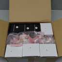 Kasyat 68 Pcs Christmas Village Set LED Lighted Christmas Village Houses Accessories with Xmas Tree Streetlight Figurines Crafts Town Scene Deer (Store)