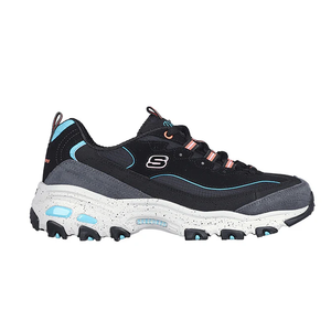 Skechers D'Lites The Original Womans Black Shoes 8.5