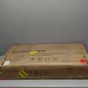 Folding Adirondack Patio Chairs, HDPE Fire Pit Chairs Weather Resistant, Outdoor Adirondack Chair with Cup Holder and Umbrella Hole for Paito Garden, Wood Texture, Brown