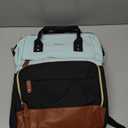 LOVEVOOK Laptop Backpack for Women, 17 Inch Work Business Backpacks Purse With Large Capacity, Waterproof Nurse Bag College Bookbag for School, Waterproof Casual Daypack for Travel (Mint Green-black)