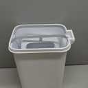 MOPALL 2.7 Gallon Small Bathroom Trash Can with Lid Soft Close, Garbage Can with Press Top Lid & Foot Pedal, Step Trashcan Slim Trash Bin Waste Basket for Toilet, Office, Bedroom, Kitchen, Living Room