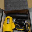 Cordless Leaf Blower for DeWALT 20V Battery,580000RPM Brushless Turbo Jet Blower with 3 Nozzles, Lightweight Handheld Blower for Patio, Lawn, Yard, Leaves, Dust, Garage & Snow Cleaning (No Battery) (Yellow)