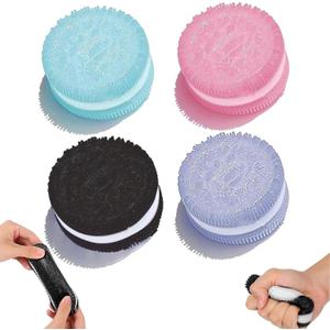 2025 New Stress Relief Toy,Handmade Silicone Stress Relief Squishy Toy,Funny Stress Relief Toys,Anxiety and Relaxation Perfect Desk Accessory (4 PCS)