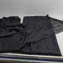 Gwine Black Sheer Curtains 84 Inches Long 2 Panels Set for Living Room, Rod Pocket Voile Lightweight Bedroom Curtains, Light Filtering Solid Window Sheer Panels, Each 42" Wx84 L