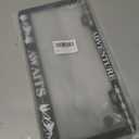 Adventure Awaits License Plate Frame Mountains License Plate Frames Personalise Stainless Steel Funny Design Compatible with Standard License Plate Holder for USA and Canada 6 X 12 with Screws