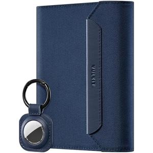 VULKIT Passport Wallet, Vegan Leather Passport Holder, RFID Blocking, Travel Essential, Magnetic Closure, Blue