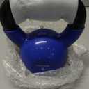 Yes4All Kettlebell, 15lb Vinyl Coated Cast Iron Strength Training Kettlebells for Home Gym Exercises, Fitness, Full Body Workout Equipment, Push Ups, and Grip Strength