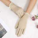 Lovful Summer Women Screentouch Gloves Sun Uv Protection Driving Gloves (Khaki)