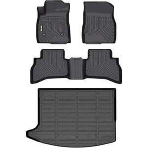 AIPOIL Floor Mats & Cargo Liner Set for 2020-2024 2025 2026 Buick Encore GX AWD All Weather Protection TPE Anti-Slip Automotive Full Set Custom Car Mats Accessories - Black