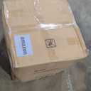 Counter Height Barstools 26 inch Upholstered Button Tufted Swivel Bar Stools with Back and Wood Legs for Kitchen Island,Set of 4,Beige-Nailhead Trim