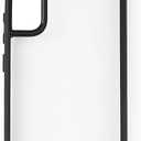 Compatible with Samsung Galaxy S22 5G Cover,(TPU Soft Edge+PC Backplane) 2 in 1 Translucent Phone Case Black