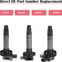 Set of 6 Ignition Coil Pack and Spark Plugs Fits for 3.7 3.5 V6 Ford Edge Flex Taurus Lincoln MKS MKT MKZ MKX Mercury Sable 2008 2009 2010 2011 2012 2013 2014 2015 2016 UF553 5019