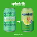 Spindrift Soda Ginger Ale Soda Made with Real Squeezed Fruit 12 Pack Case