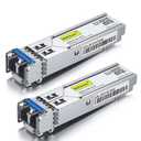 10Gtek 1.25G SFP Transceiver 1000Base-LX, 1310nm SMF SingleMode Fiber Optic Module, up to 10 km, for Cisco GLC-LH-SMD, Meraki MA-SFP-1GB-LX10, Ubiquiti UniFi, Fortinet, Mikrotik, TP-Link, Pack of 2