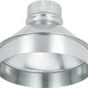 Duct Reducter 8" to 3" Inch Air Ducting Reducer Increaser Air Duct Adapter or Round Metal Pipe Reducer for Bathroom Kitchen Ventilation Systems