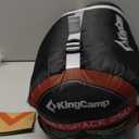 KingCamp Sleeping Bag for Adults, Cold Weather & Warm Extra Wide Big & Tall XL Portable Waterproof Flannel Sleeping Bags, Essentials Gear Accessories for Camping Backpacking Hiking Indoor & Outdoor (86.6" x 39.4", 43F Thermal Pod Black)