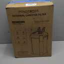 172GPH Canister Filter, External Aquarium Filter Ultra-Quiet Water Circulation Cleaning Machine with Media for Fish Tanks and Aquariums Up to 30 Gallons (172GPH)