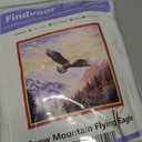 Findvoor Stamped Cross Stitch Kits for Beginners Full Range of Cross Stitching Embroidery Pattern for Adults, 11CT DIY Needlepoint Embroidery Starter Kits-Flying Eagle 17.7x17.7 inch, Small