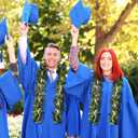 Thiccywoov 2 Pcs Hawaiian Luau Maile and Pikake Lei Graduation Lei Hawaiian Maile Lei Artificial for Wedding Graduation Party, 4.9 ft
